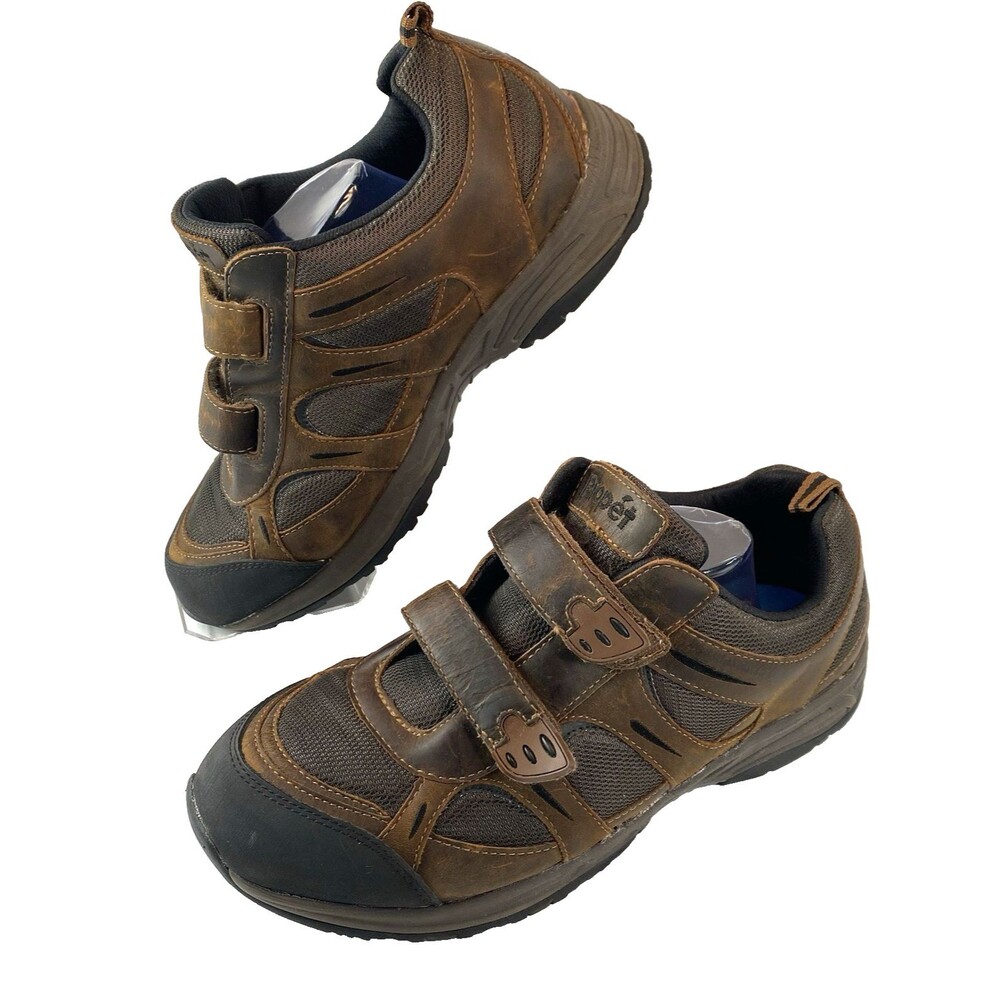 Propet Men's Leather Walking Shoes Size 11 X(3E) Hook and Loop M5502